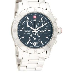 Michele CXSport Chronograph Watch- Black Face